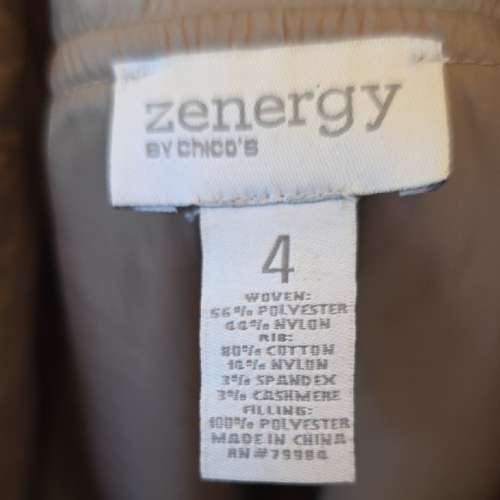 Chico's Zenergy Quilted Brown Vest Plus Size - Picture 4 of 4